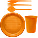 Economical Disposable TableWare Orange